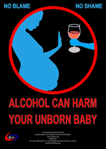 Alcohol harm unborn child poster